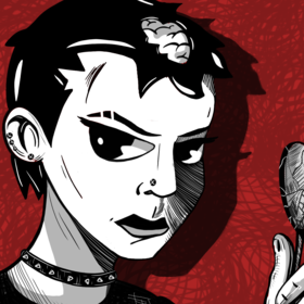 Девушка-зомби.