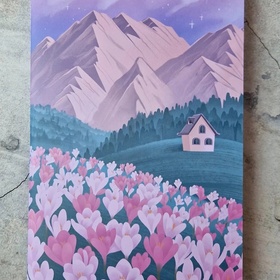 Иллюстрация "Горный пейзаж"