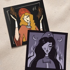  Мерч с иллюстрацией "Колдунья"