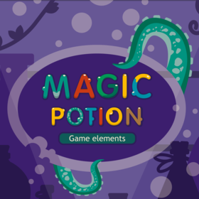 Дизайн игры и иллюстрации в стилистике flat