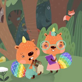 Цикл книг про радужных бобров