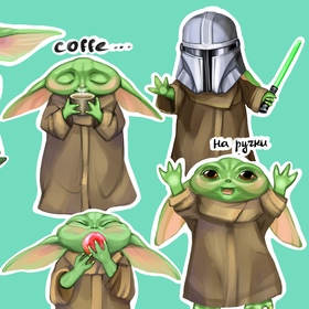 Стикер-пак по Звездным Войнам