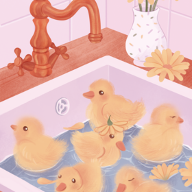 Иллюстрация "Утята"