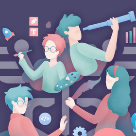 Иллюстрации для сайта креативного продакшена