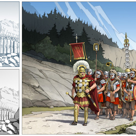 Иллюстрации к книге Максима Птицына “Галл с гор”