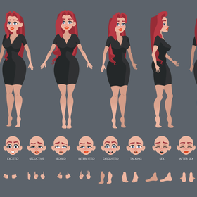 Персонажи и атрибутика для анимации