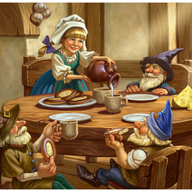 "Плюшки" . Сказка про гномов. Разворот-5