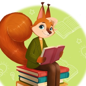 Белка-учитель. Дизайн персонажа.