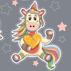 Иллюстрация "Веселые единороги"