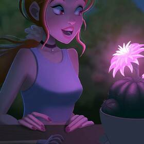 Детская иллюстрация в 4 вариантах освещения