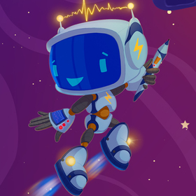 Бренд персонаж, робот помощник 