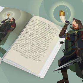 Персонажная иллюстрация во вселенной "Властелин колец"