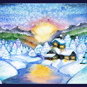 Зимние открытки