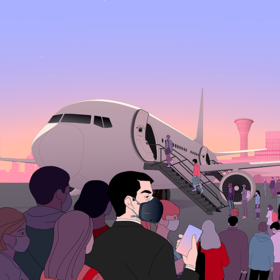 LG Puricare для путешествий в самолете