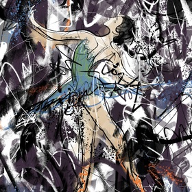 Серия иллюстраций для танцевальной студии