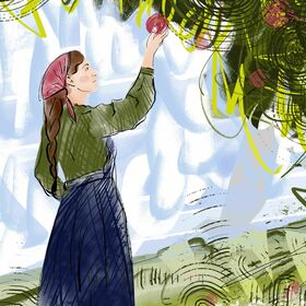 Люди в полях