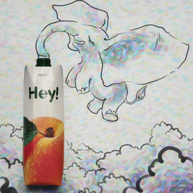 Арт для рекламы сока HEY