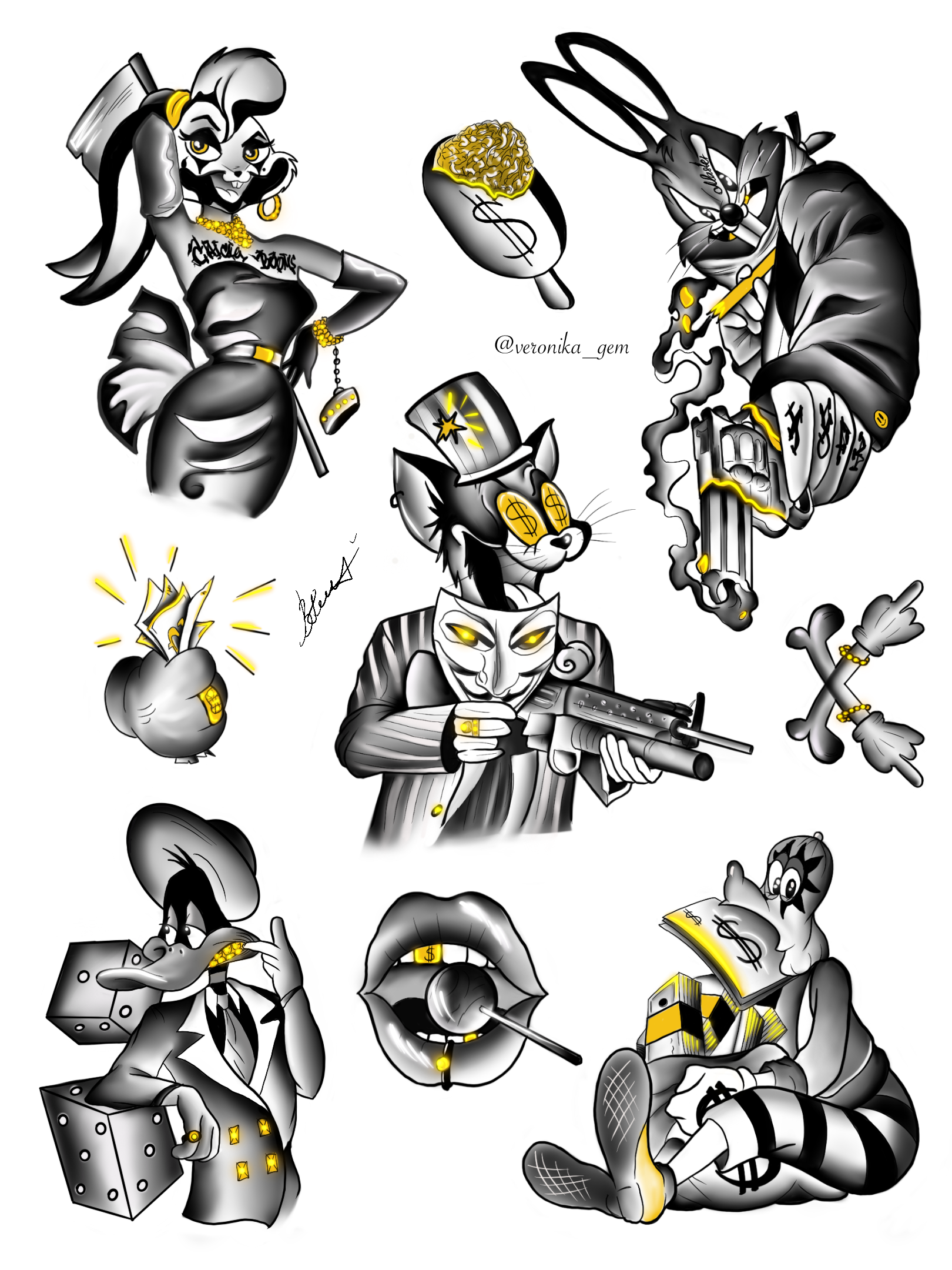 Наклейки для печати, стикеры