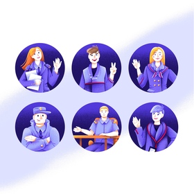 Персонажи проекта "Метро - это люди"