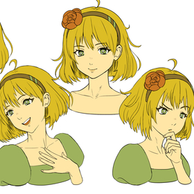 Дизайн портретов аниме девушек