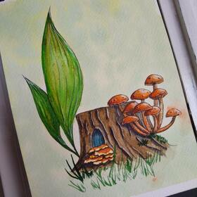 Грибные домики