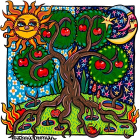 «Молодильные Яблочки»— принт для футболки PROFMAX