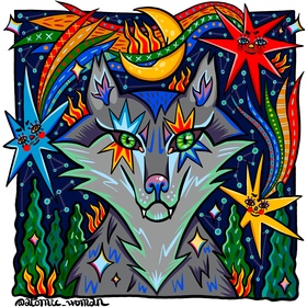 «Волк» — принт для футболки PROFMAX