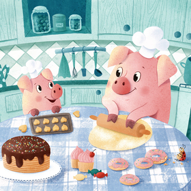 Иллюстрации к детской книге для © Little Hippo Books, 2022