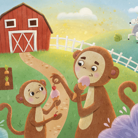 Иллюстрации к детской книге для © Little Hippo Books, 2022