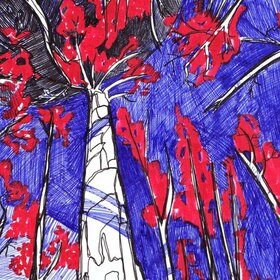 Графические зарисовки деревьев