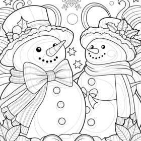 Новогодние раскраски