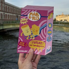 Cпешл-меню мак-н-чиз для кафе Eggsellent