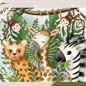 Графическая коллекция постеров «Сафари и джунгли