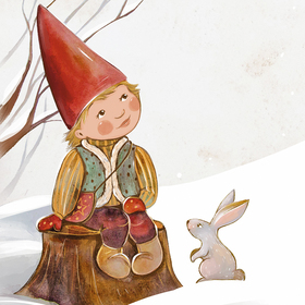 Иллюстрации для сказки про гномика Мо, автор Катя Когут