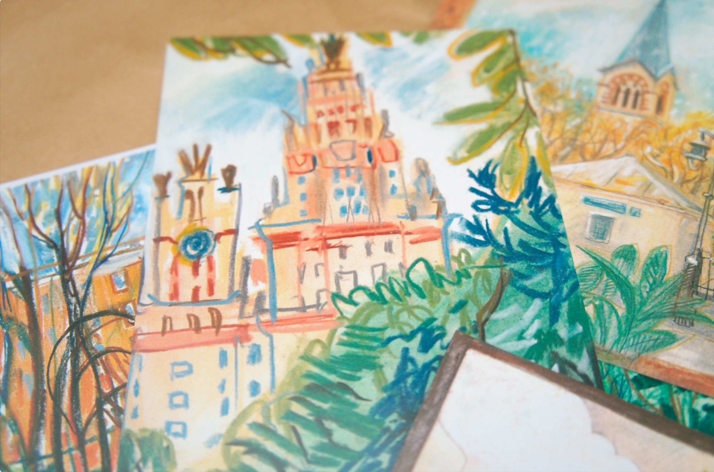 Серия открыток «Московский пленер»