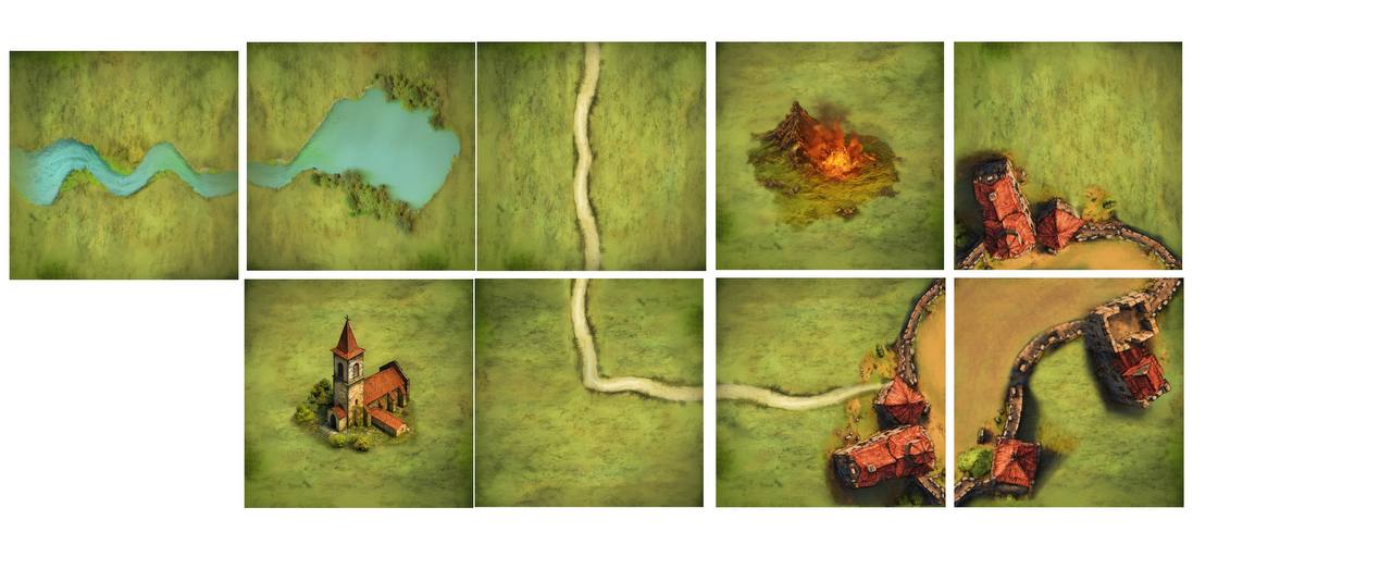 Digital иллюстрации и генерации строений, фонов и пр для игр