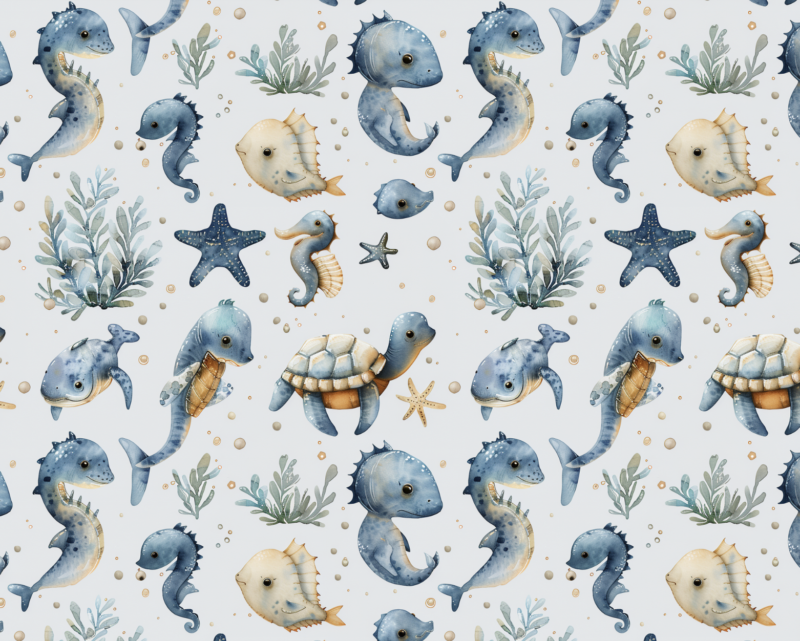 Бесшовный паттерн (принт) Генерация и/или иллюстрация