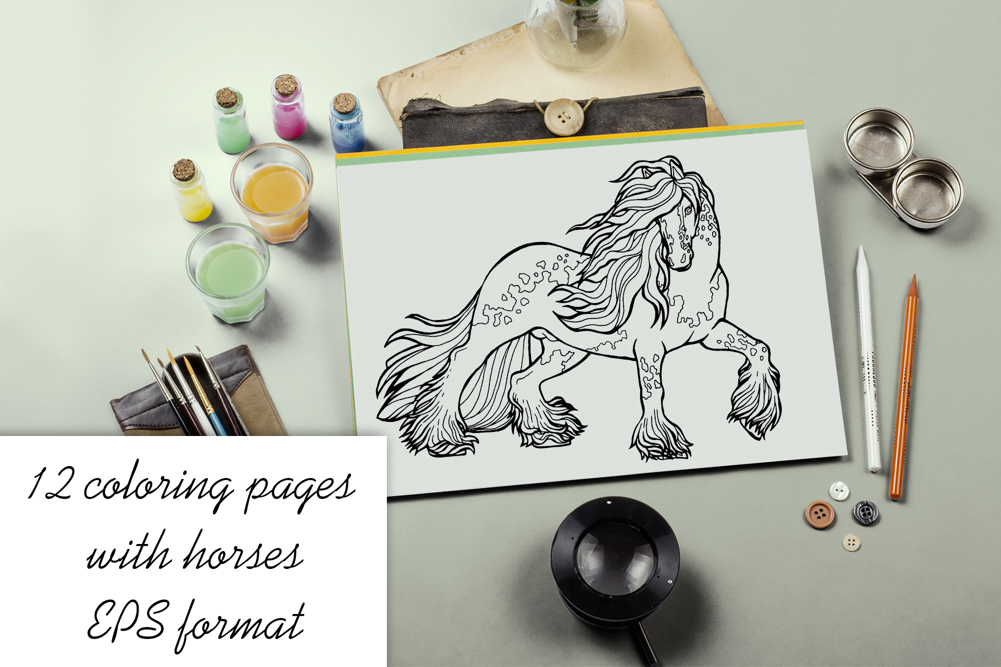 Набор иллюстраций "Лошади"