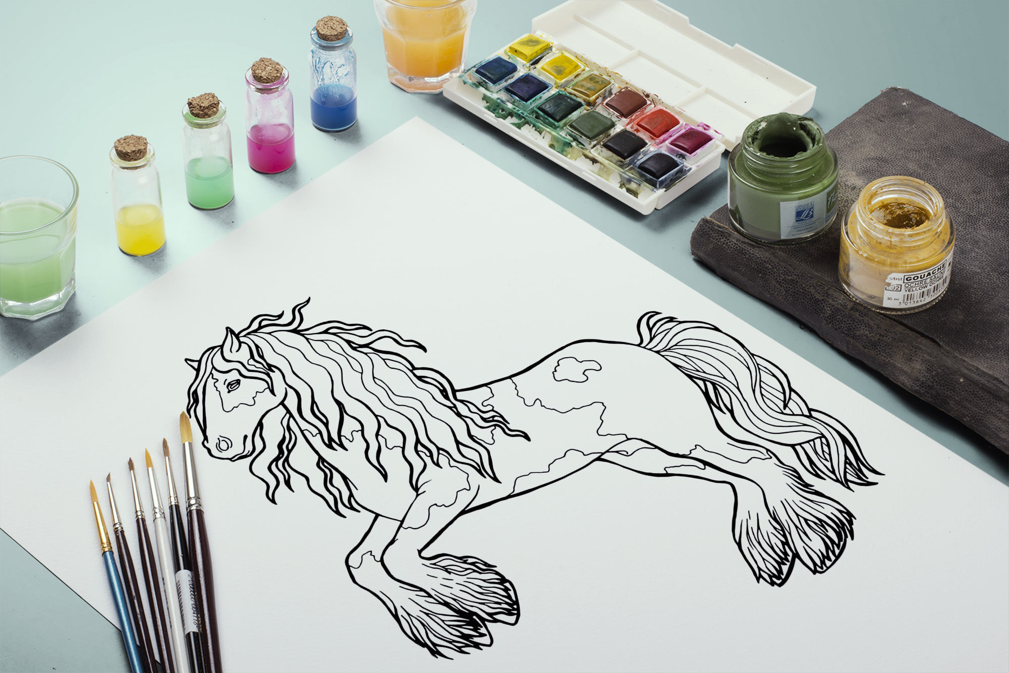 Набор иллюстраций "Лошади"