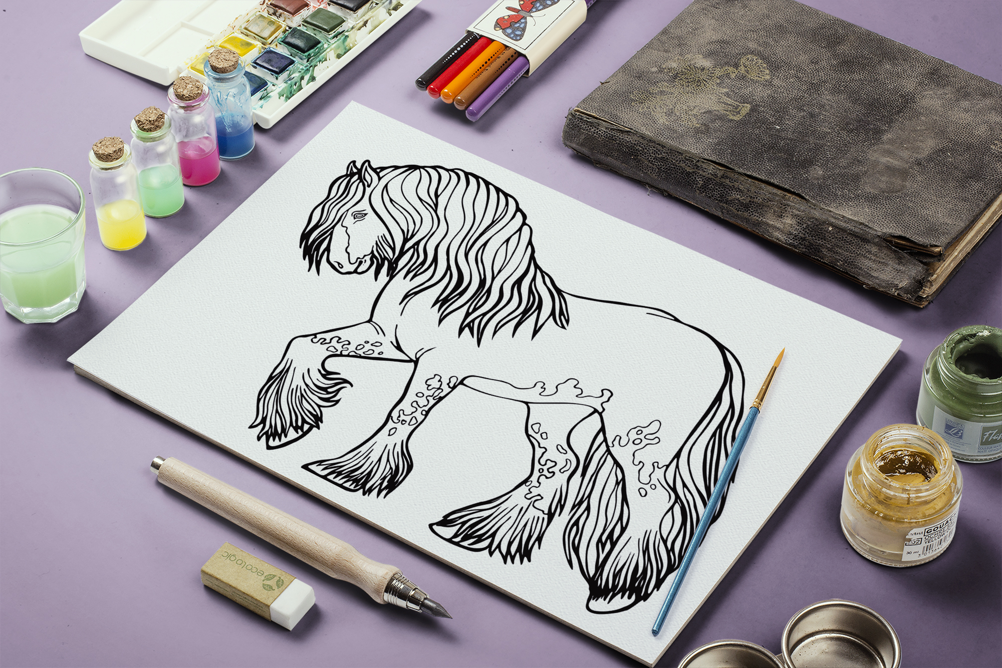 Набор иллюстраций "Лошади"