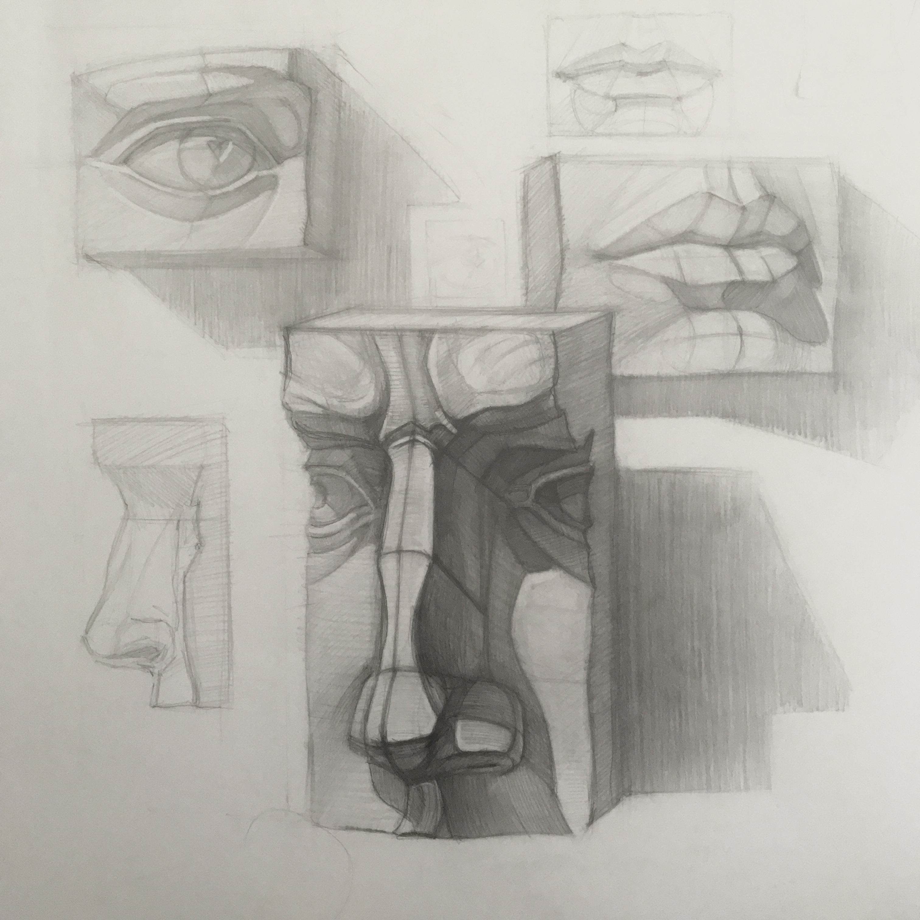 Академический рисунок. Гипс.