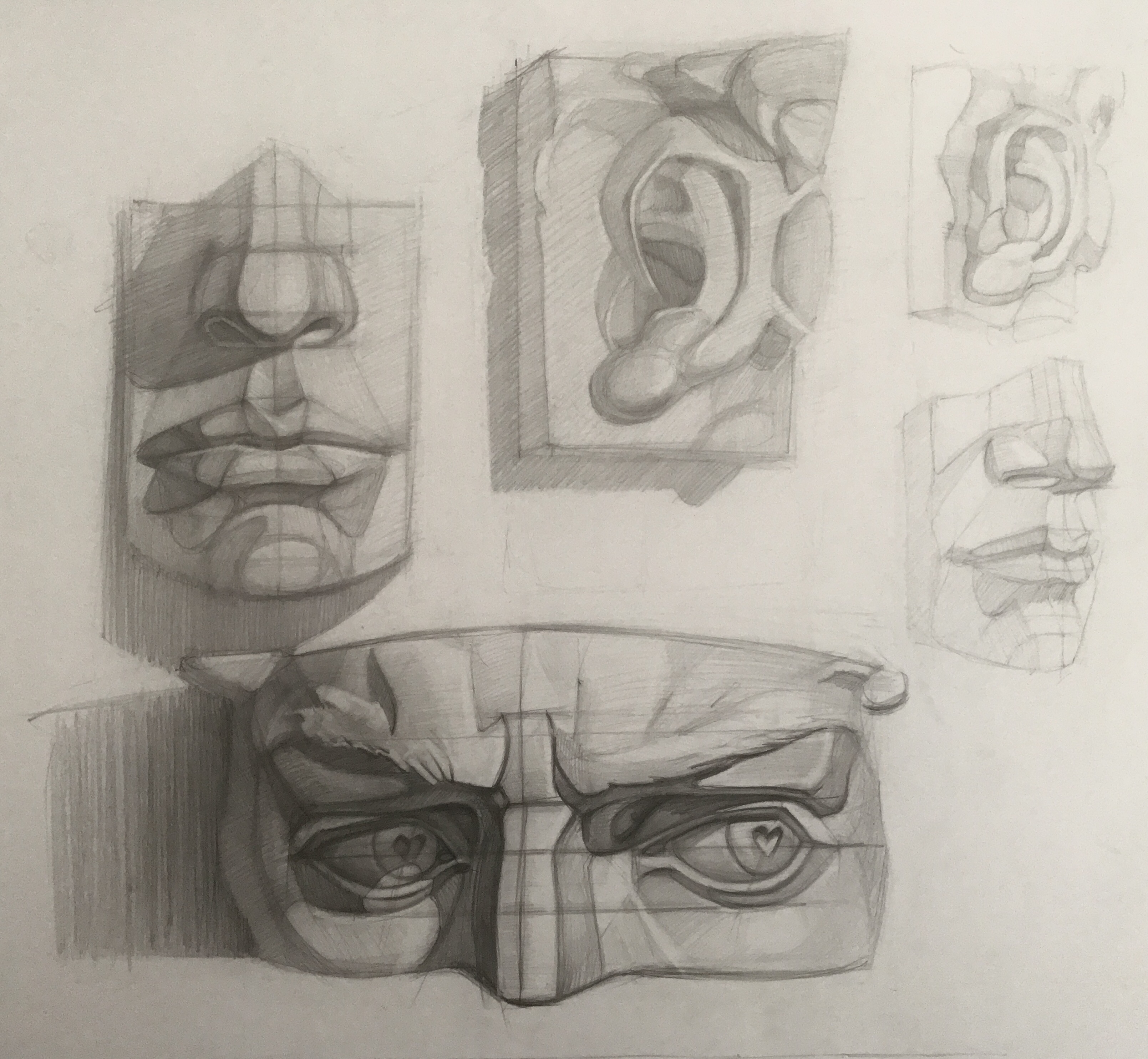 Академический рисунок. Гипс.