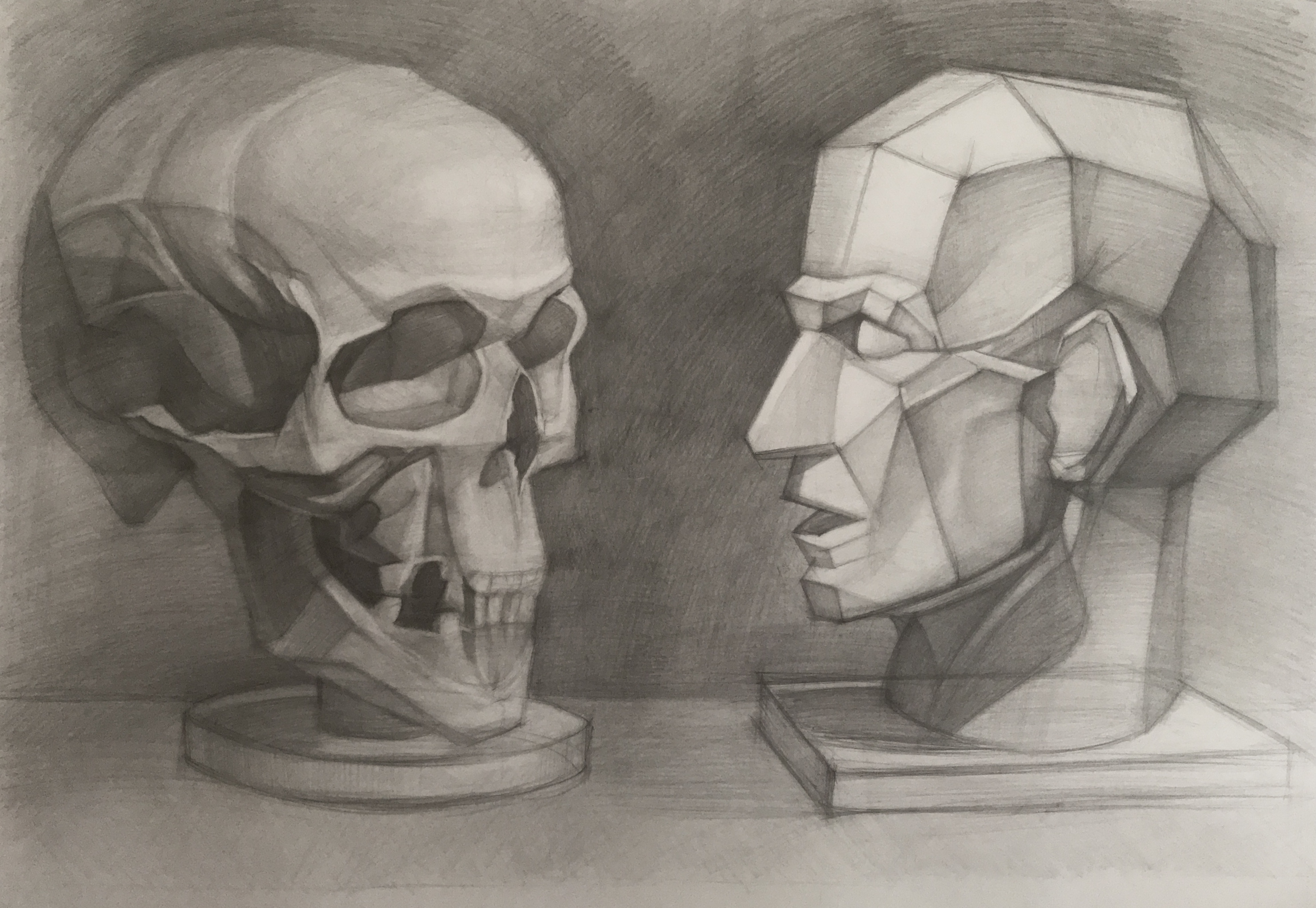 Академический рисунок. Гипс.