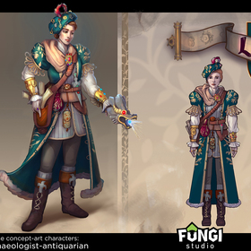 Археолог и маунт.