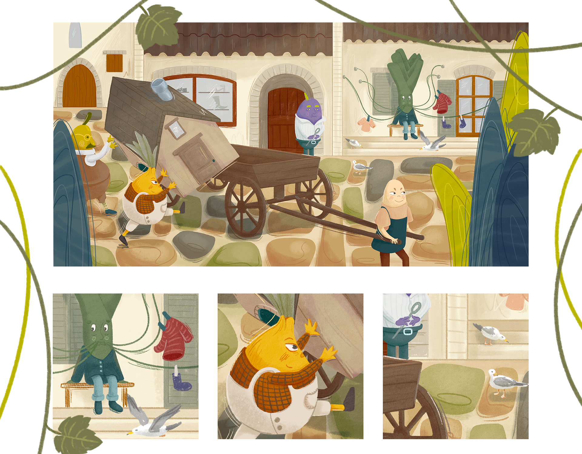 Книжная иллюстрация/ Чиполлино