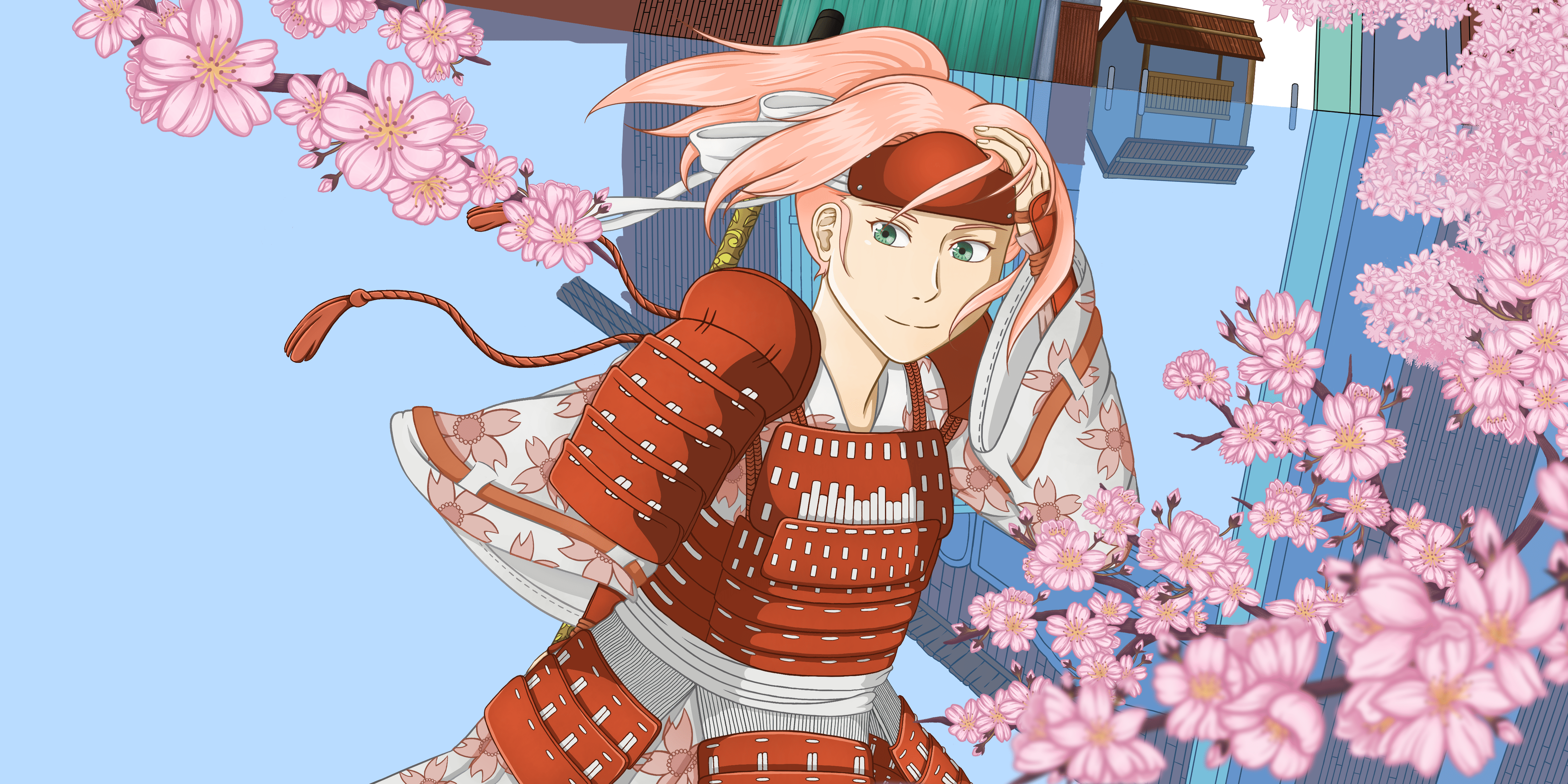 Haruno Sakura fan art from Naruto(Work process)