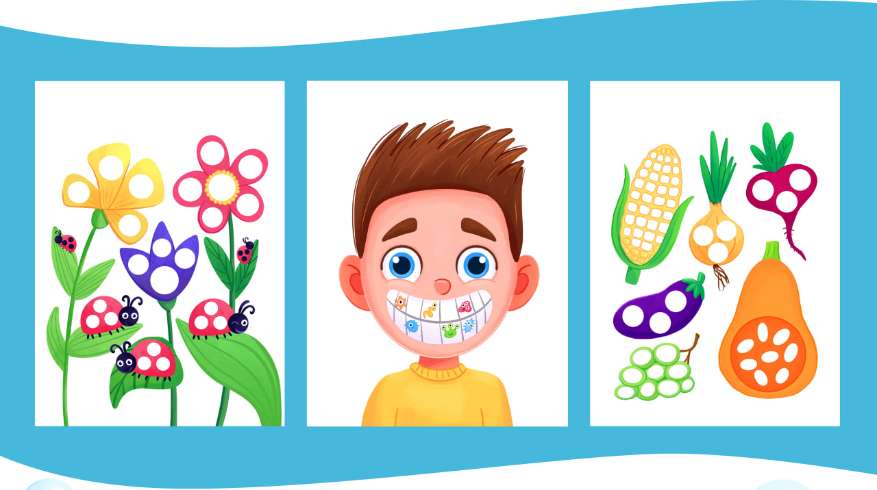 Иллюстрации для развивающей тетради "Лепим из пластилина"