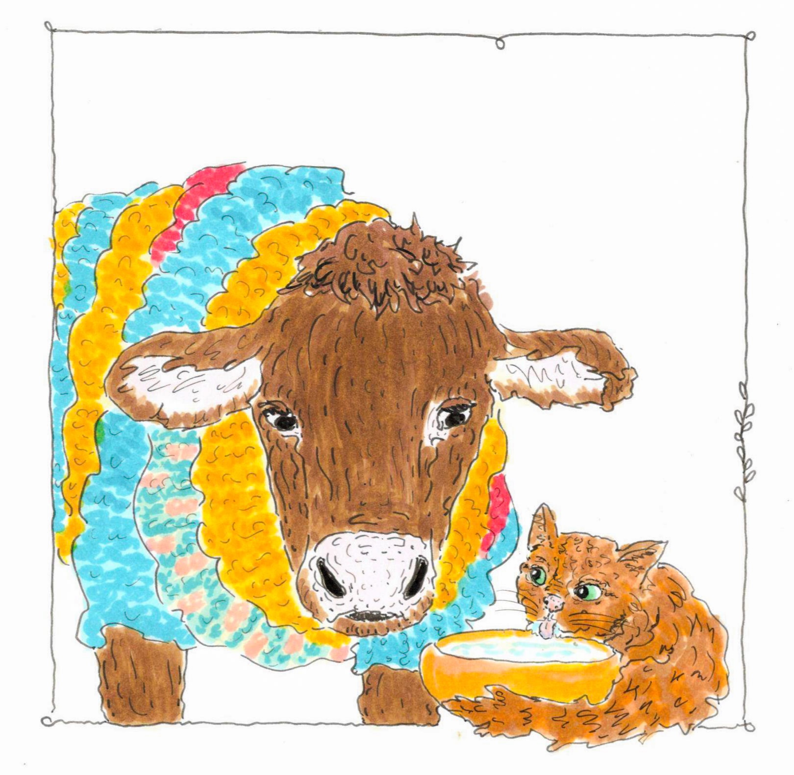 Календарь коровки Зима