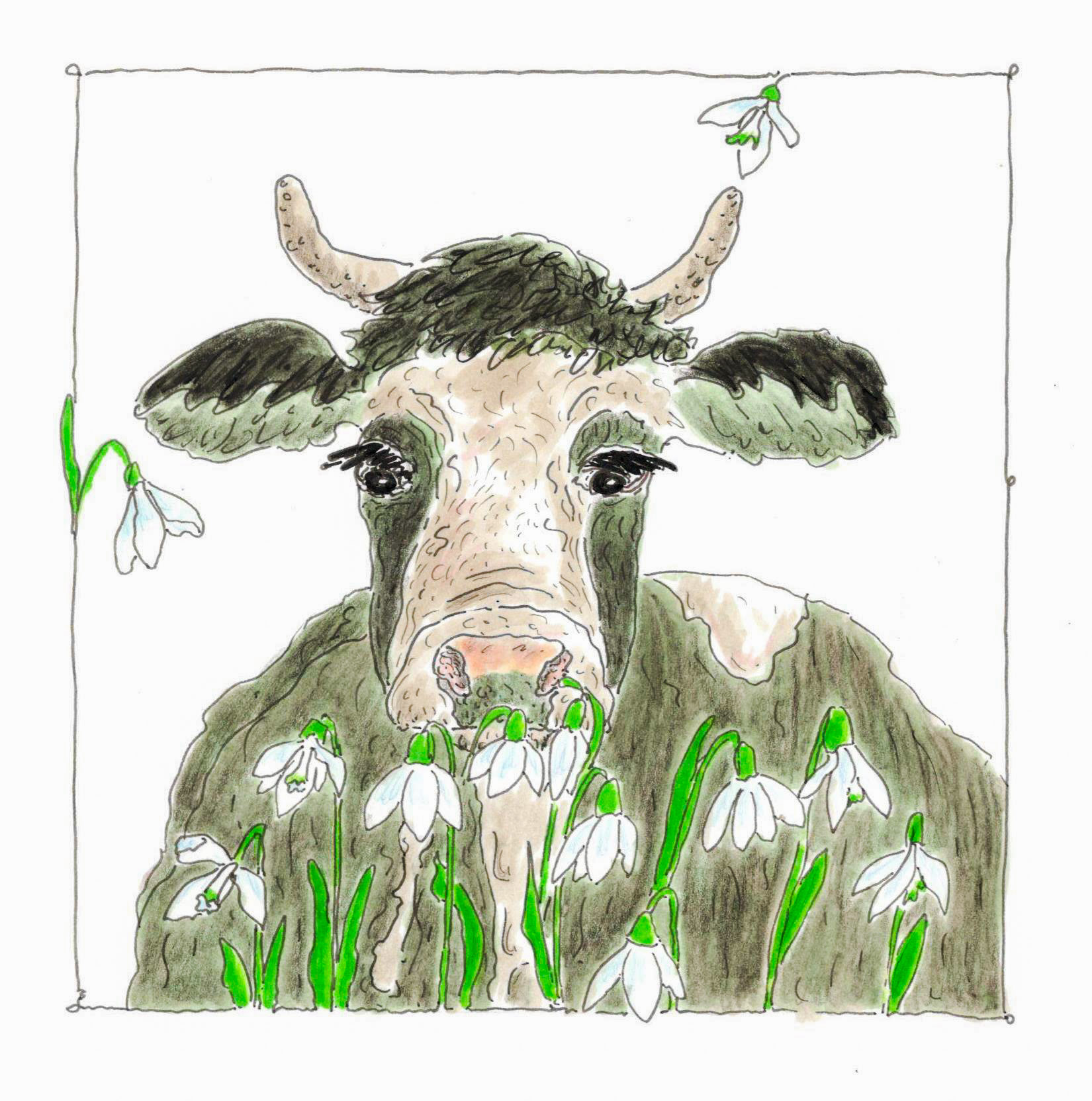 Календарь коровки Весна