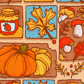 стикеры времена года